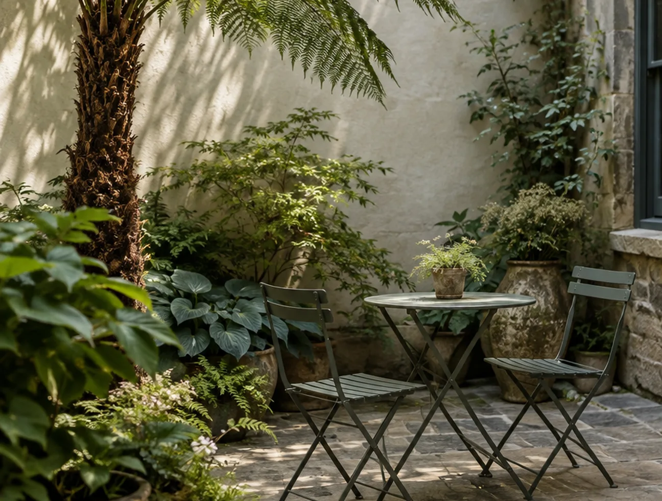 Nine metres by six, in shade, and now the best room in the house.